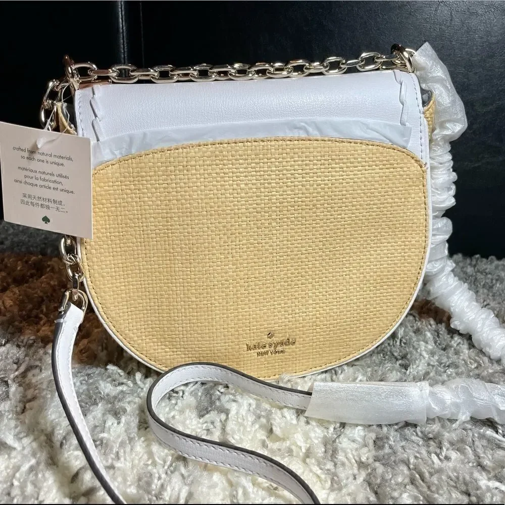 NWT Kate Spade Medium Chain Saddle Bag